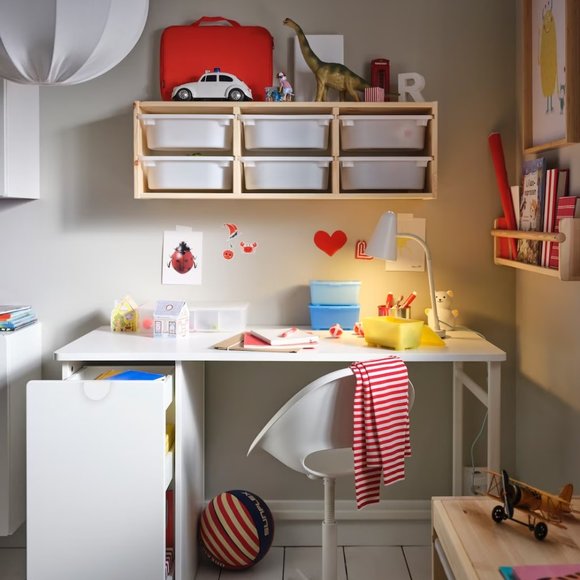 IKEA GLIS Box with lid, yellow/blue 6 ¾ x 4 " - Picture 13 of 17